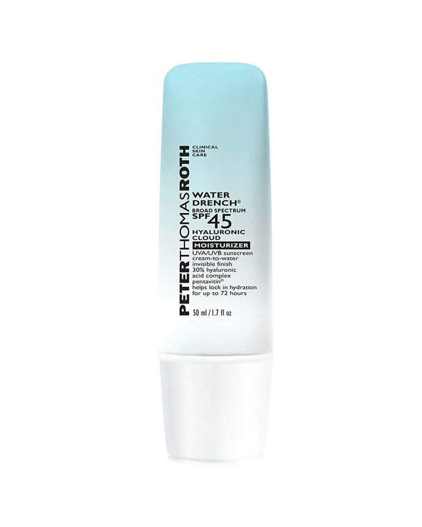 Peter Thomas Roth 1.7oz Water Drench Broad Spectrum SPF 45 Hyaluronic Cloud Moisturizer Women Suncare 3 Peter Thomas Roth 1.7oz Water Drench Broad Spectrum SPF 45 Hyaluronic Cloud Moisturizer Women Suncare