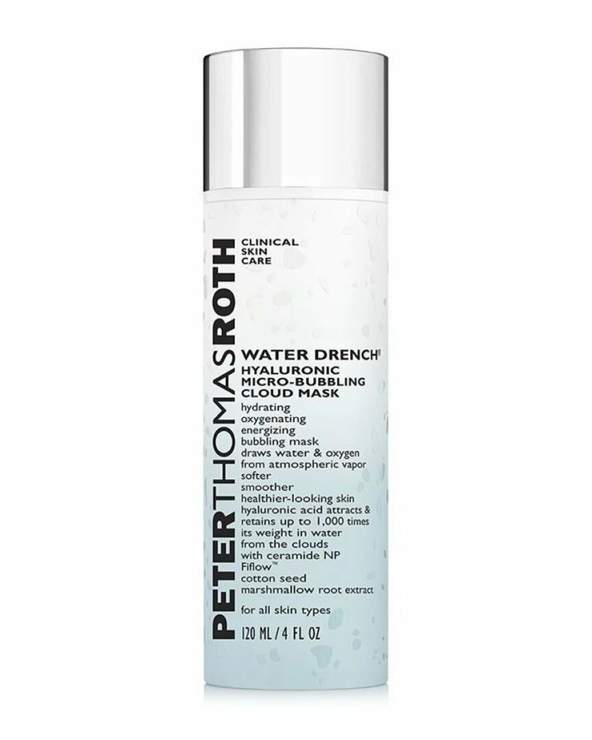 Peter Thomas Roth 4oz Water Drench Hyaluronic Micro-Bubbling Cloud Mask Women Face Masks 3 Peter Thomas Roth 4oz Water Drench Hyaluronic Micro-Bubbling Cloud Mask Women Face Masks