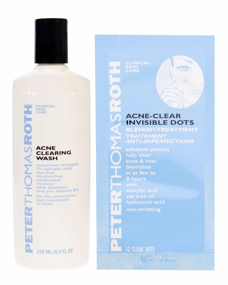 Peter Thomas Roth Acne Clearing Wash & Acne-Clear Invisible Dots Kit Women Skincare Sets 3 Peter Thomas Roth Acne Clearing Wash & Acne-Clear Invisible Dots Kit Women Skincare Sets