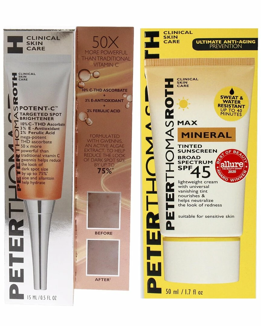 Peter Thomas Roth Potent-C Targeted Spot Brightener & Max Mineral Tinted Sunscreen SPF 45 Kit Women Skincare Sets 4 Peter Thomas Roth Potent-C Targeted Spot Brightener & Max Mineral Tinted Sunscreen SPF 45 Kit Women Skincare Sets - Image 2