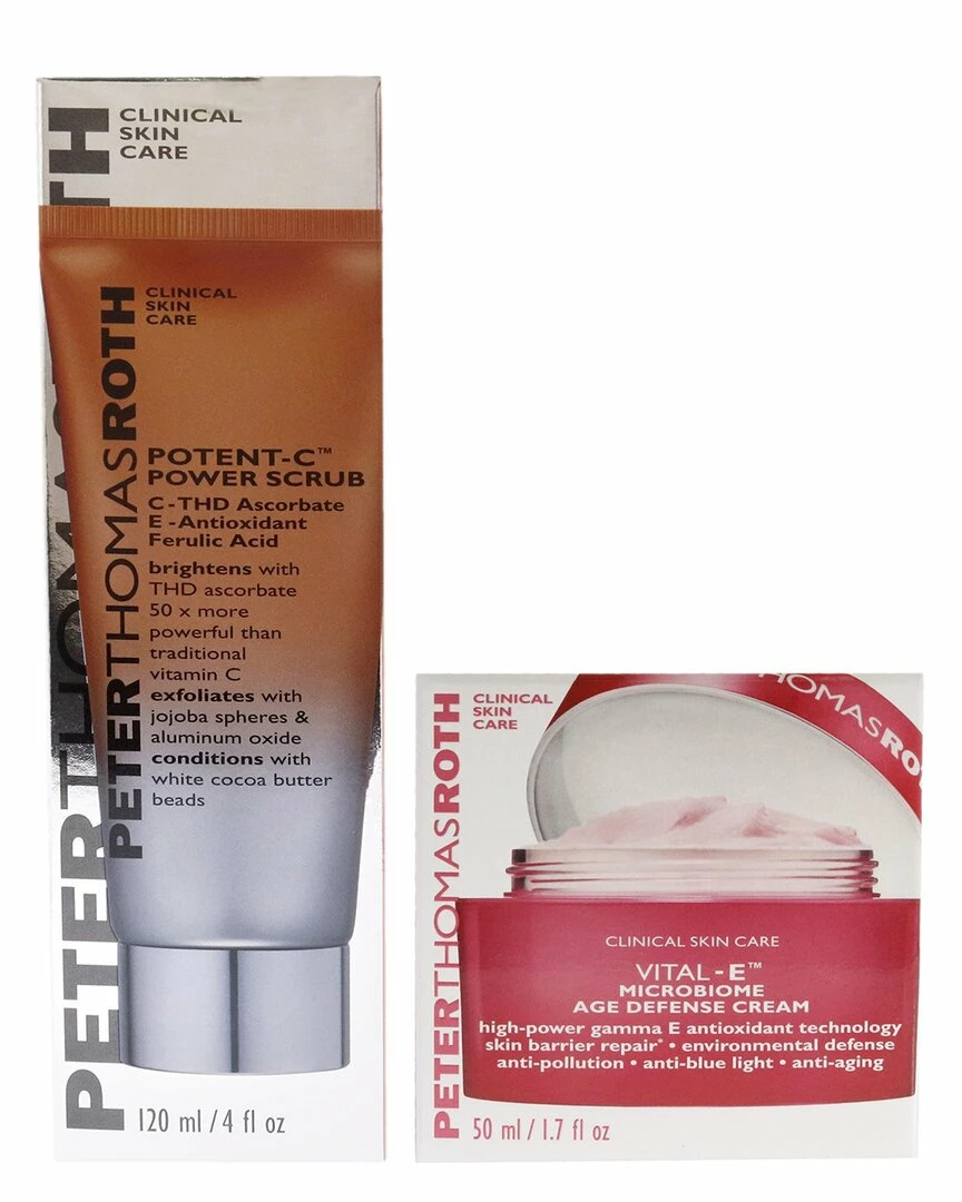 Peter Thomas Roth Vital-E Microbiome Age Defense Cream & Potent-C Power Power Scrub Kit Women Skincare Sets 4 Peter Thomas Roth Vital-E Microbiome Age Defense Cream & Potent-C Power Power Scrub Kit Women Skincare Sets - Image 2