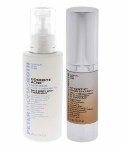 Peter Thomas Roth AHA-BHA Acne Clearing Gel & Potent-C Power Eye Cream Kit Women Skincare Sets