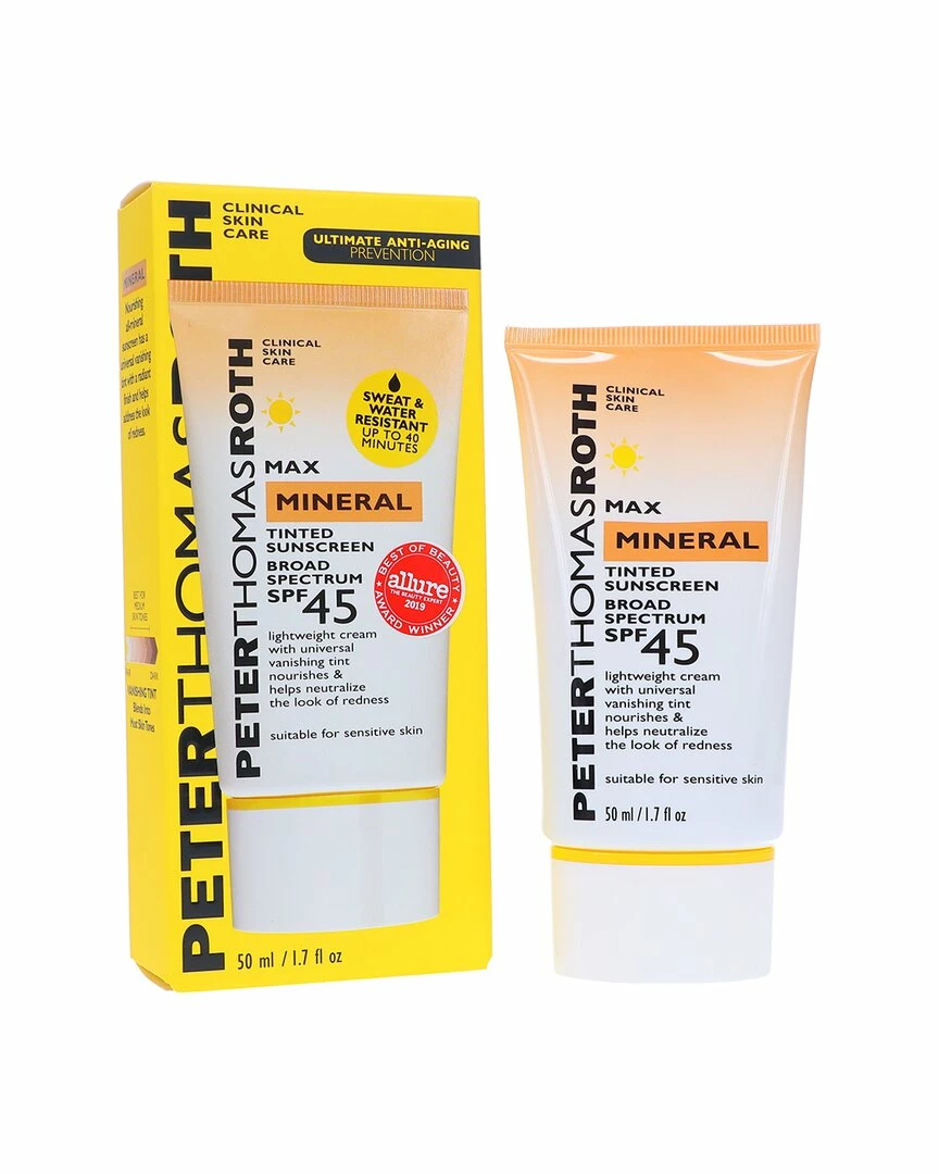 Peter Thomas Roth Max Mineral Tinted Sunscreen Broad Spectrum SPF 45 1.7oz Women Suncare 2 Peter Thomas Roth Max Mineral Tinted Sunscreen Broad Spectrum SPF 45 1.7oz Women Suncare