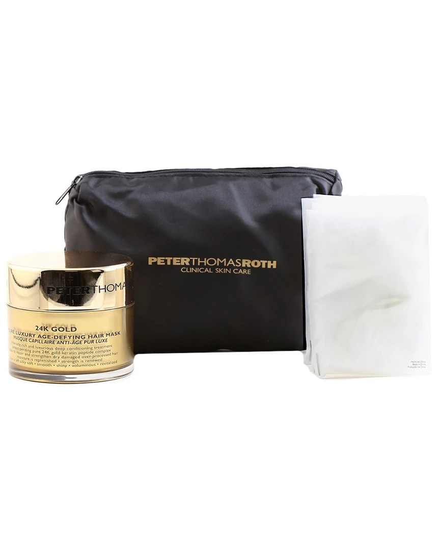 Peter Thomas Roth Women's 24K Gold Lux Age Defy Hairmask & Bonnet System Hair Masks & Treatments 2 Peter Thomas Roth Women's 24K Gold Lux Age Defy Hairmask & Bonnet System Hair Masks & Treatments